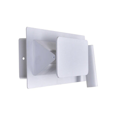 LED Steel with Rectangular Wall Scone and Reading Light - LV LIGHTING