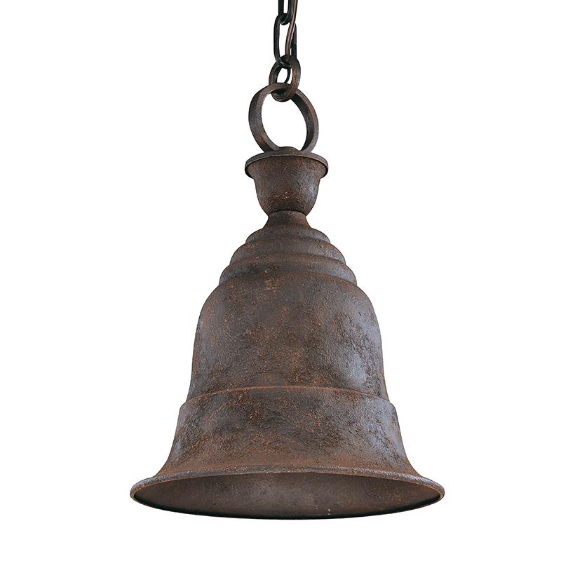 Centennial Rust Bell Shade Outdoor Pendant - LV LIGHTING