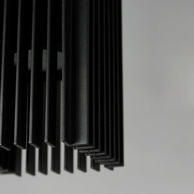 LED Black Aluminum Frame Outdoor Pendant - LV LIGHTING