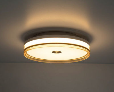 LED Steel Frame with Smoke Brown Edge and Acrylic Diffuser Flush Mount