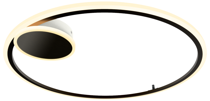 LED Satin Dark Gray Ring Frame with Acrylic Diffuser Flush Mount