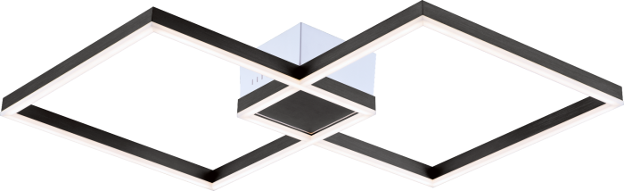 LED Aluminum Symmetric Frame with Acrylic Diffuser Flush Mount