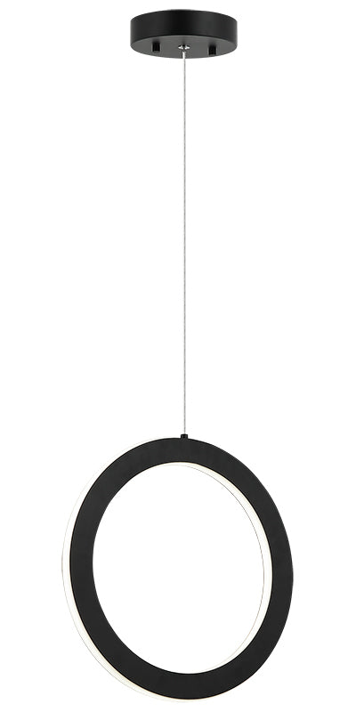 LED Steel Ring Frame with Acrylic Diffuser Pendant 3CCT