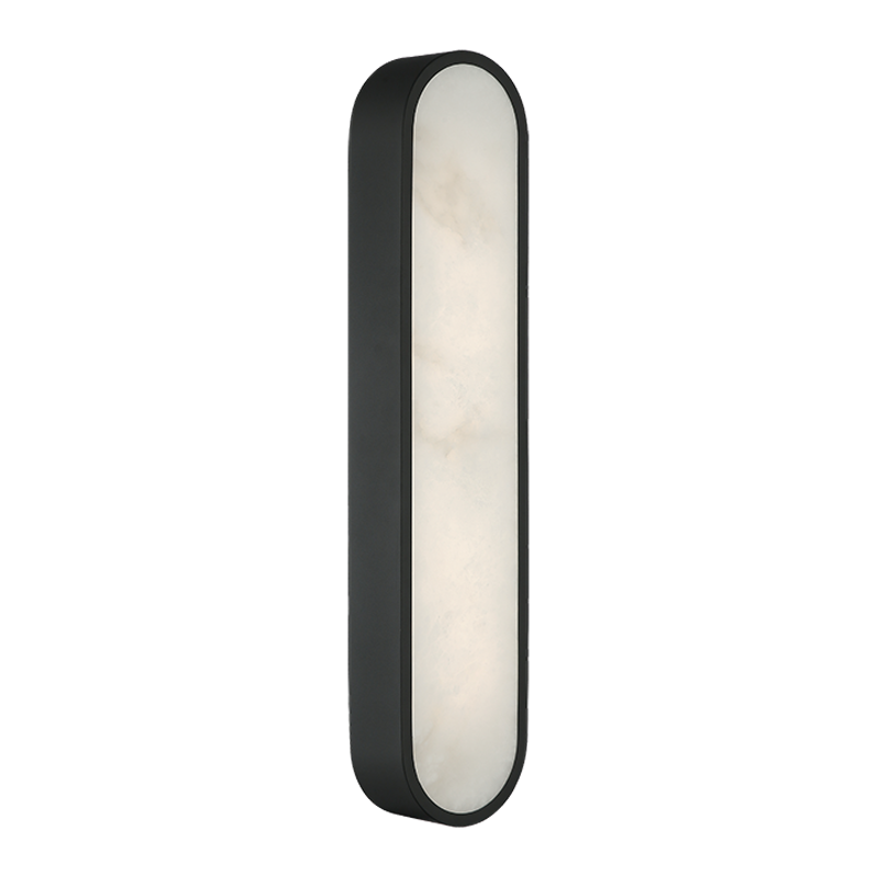 LED Steel Frame with Spanish Alabaster Shade Wall Sconce