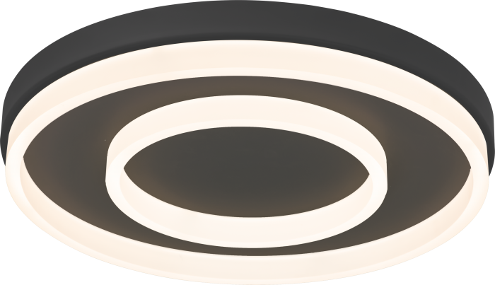 LED Aluminum Frame with Acrylic Diffuser Double Ring Flush Mount