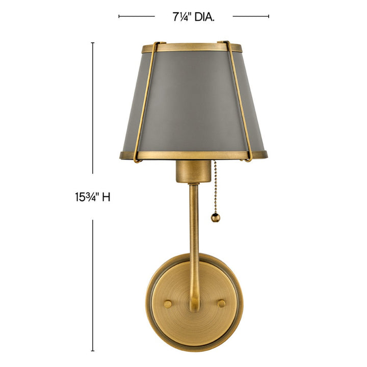 Clarke Medium Single Light Sconce