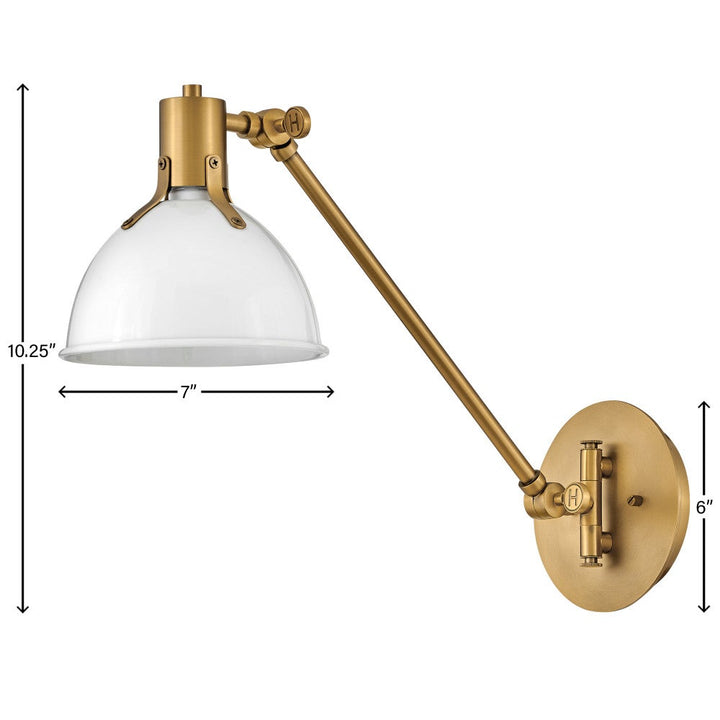 Argo Medium Swing Arm Single Light Sconce