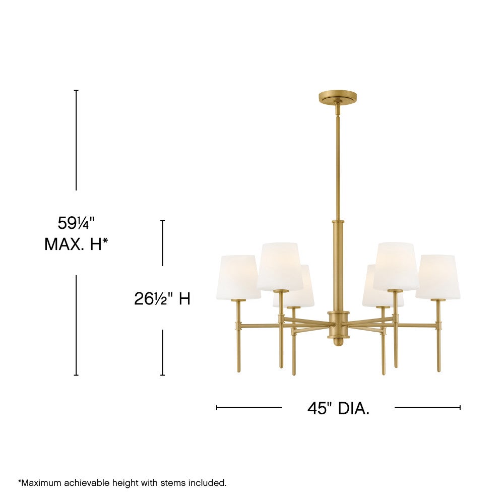 Saunders Medium Six Light Linear