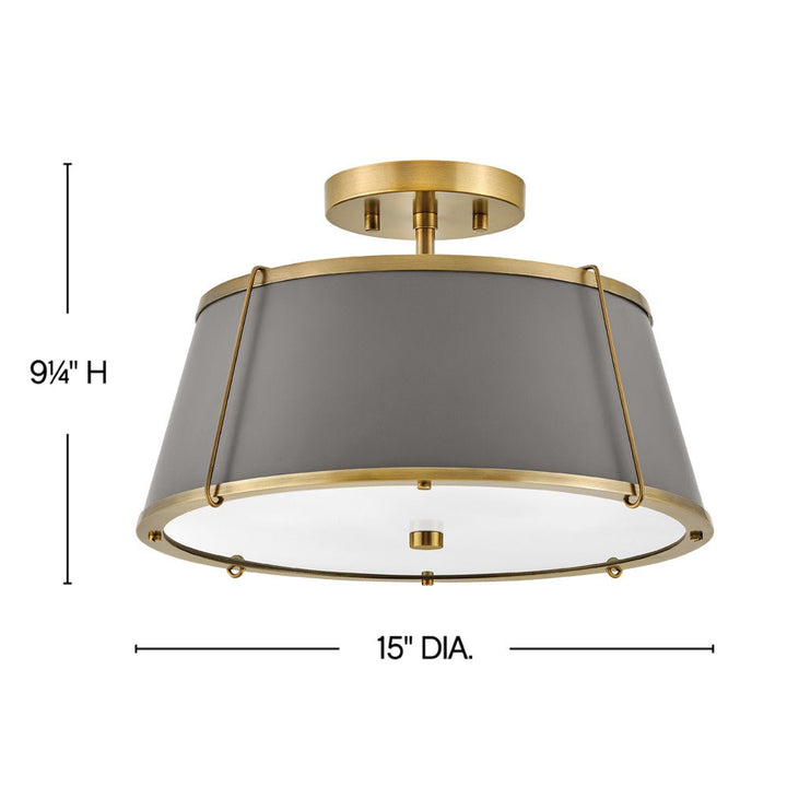 Clarke Medium Semi-Flush Mount