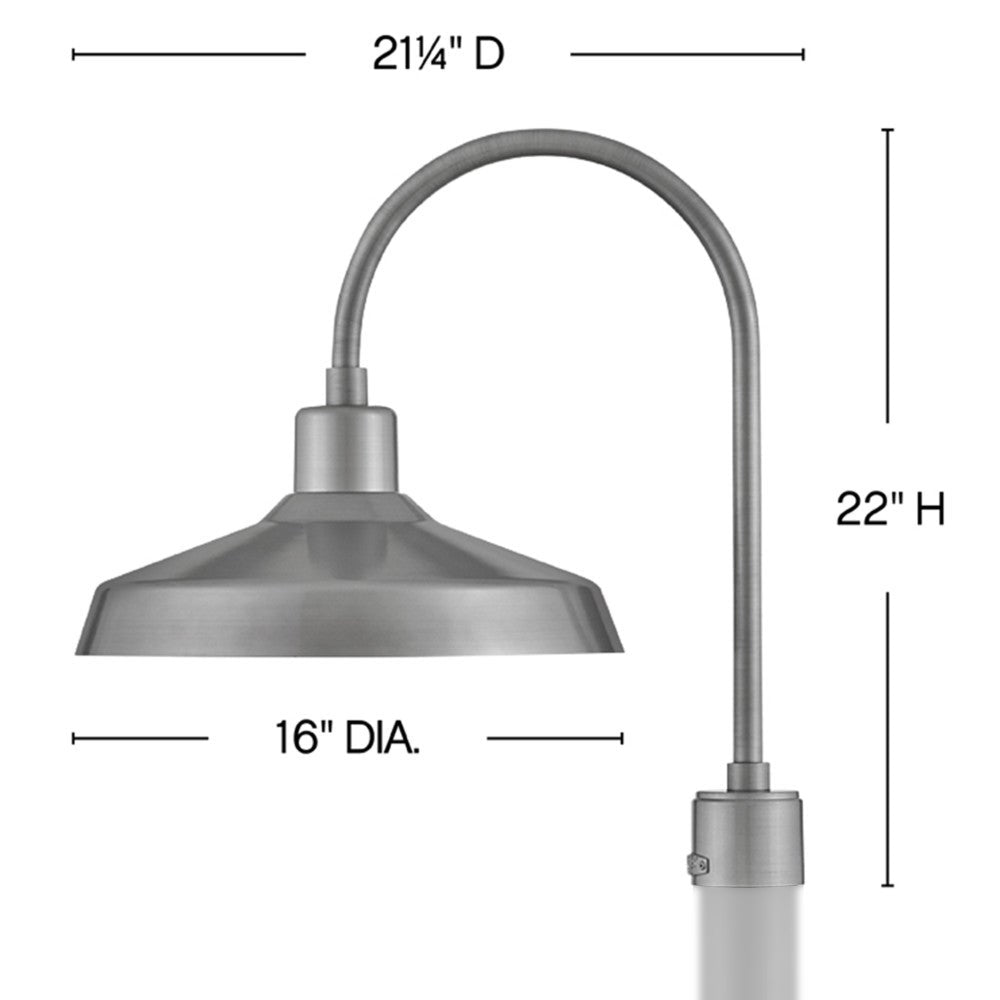 Forge Large Post Mount Lantern