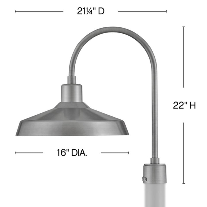 Forge Large Post Mount Lantern
