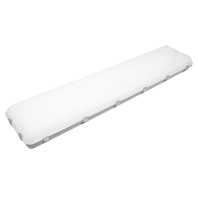 LED 4ft High Bay Vapor Fixture - CCT &amp; Power Adjustable