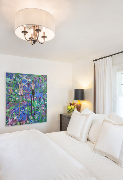 Bongo - 4 Light Pendant / Semi-Flush Mount