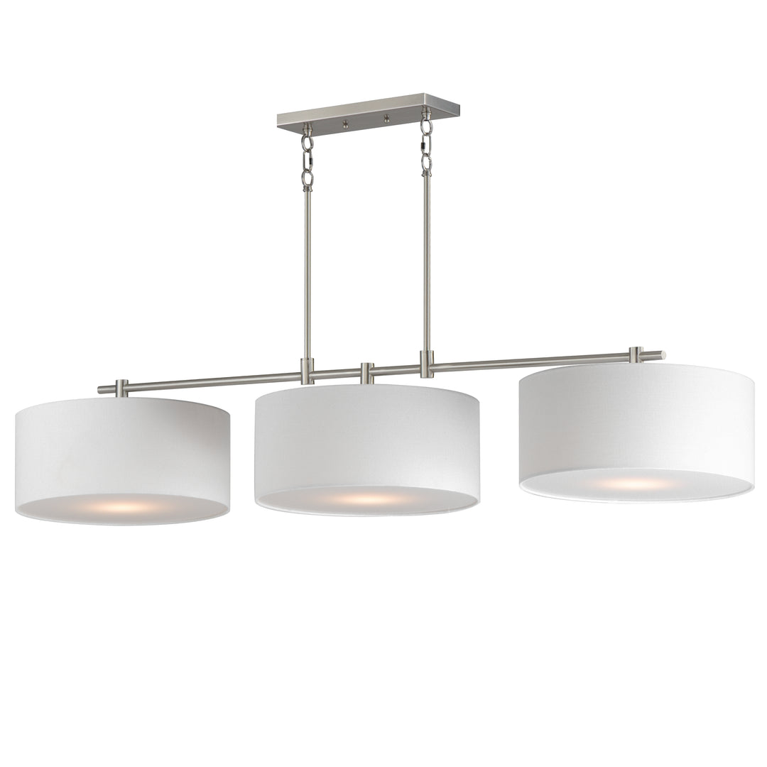 Bongo Pendant Wool / Satin Nickel