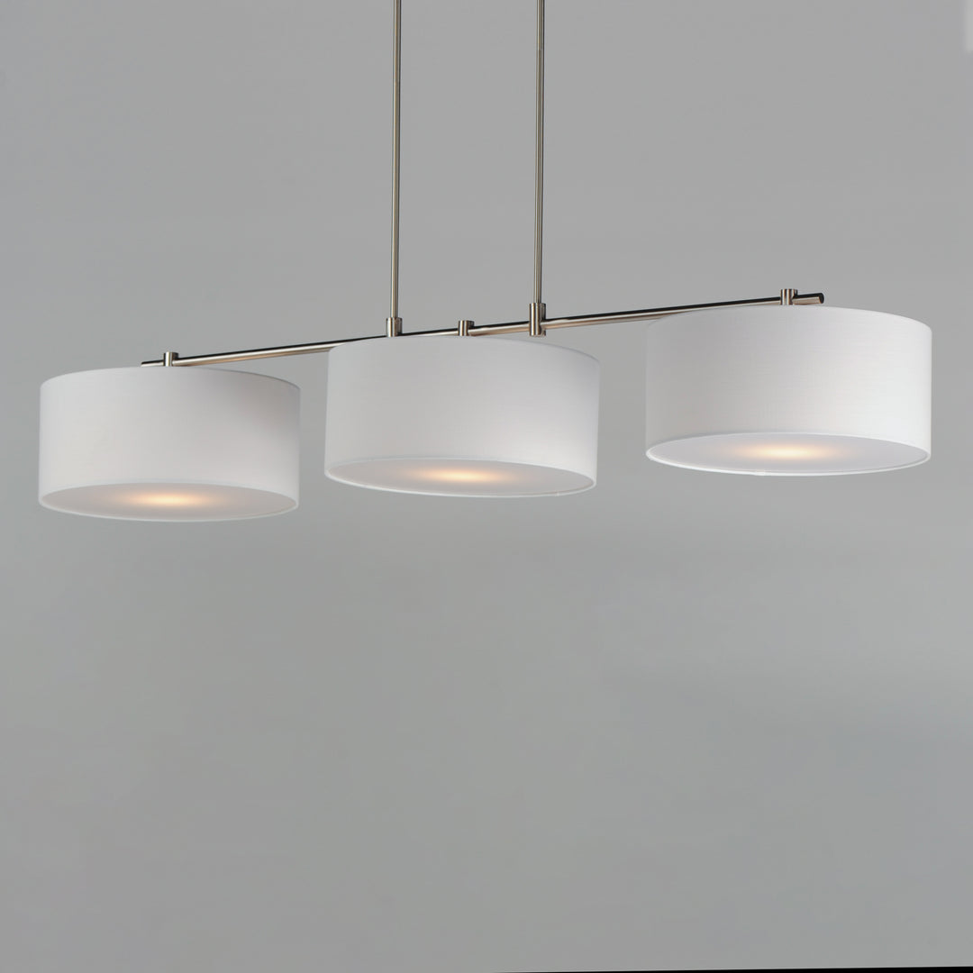 Bongo Pendant Wool / Satin Nickel alternate view