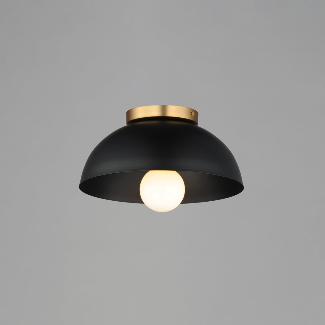 Thelonious Flush Mount Black / Natural Aged Brass alternate view