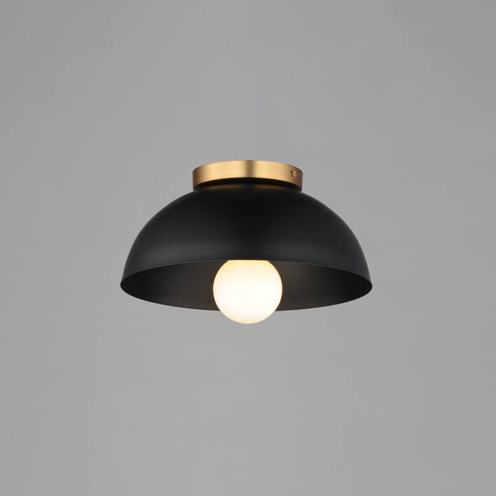 Thelonious Flush Mount Black / Natural Aged Brass alternate view