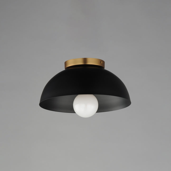 Thelonious Flush Mount Black / Natural Aged Brass alternate view