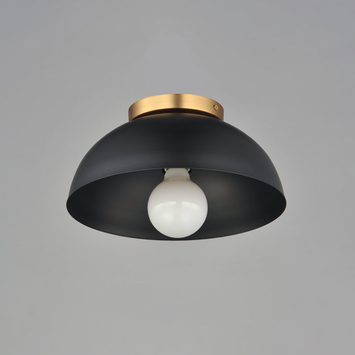 Thelonious Flush Mount Black / Natural Aged Brass alternate view
