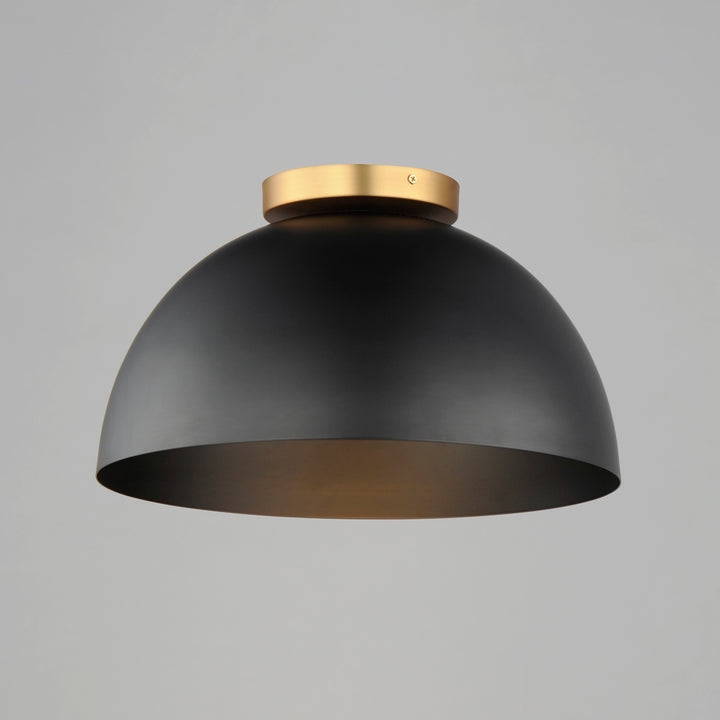 Thelonious Flush Mount Black / Natural Aged Brass alternate view