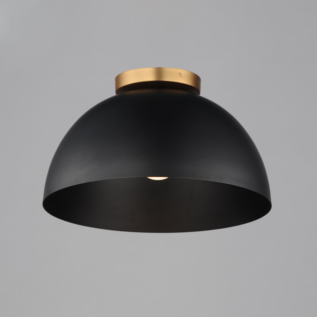 Thelonious Flush Mount Black / Natural Aged Brass alternate view