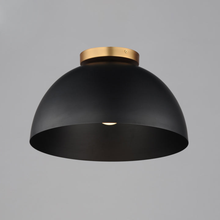 Thelonious Flush Mount Black / Natural Aged Brass alternate view