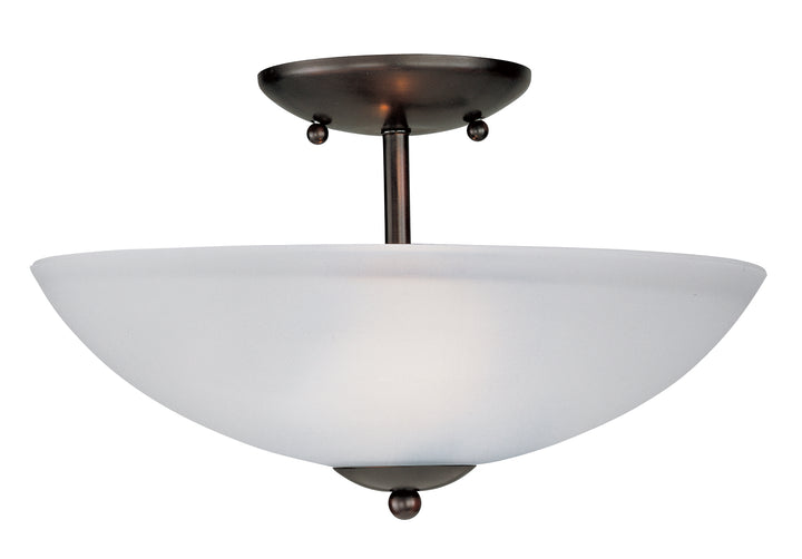 Logan 2-Light Semi-Flush Mount Black