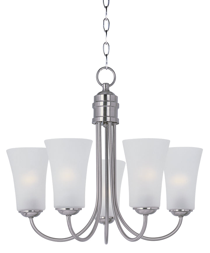 Logan Chandelier Satin Nickel