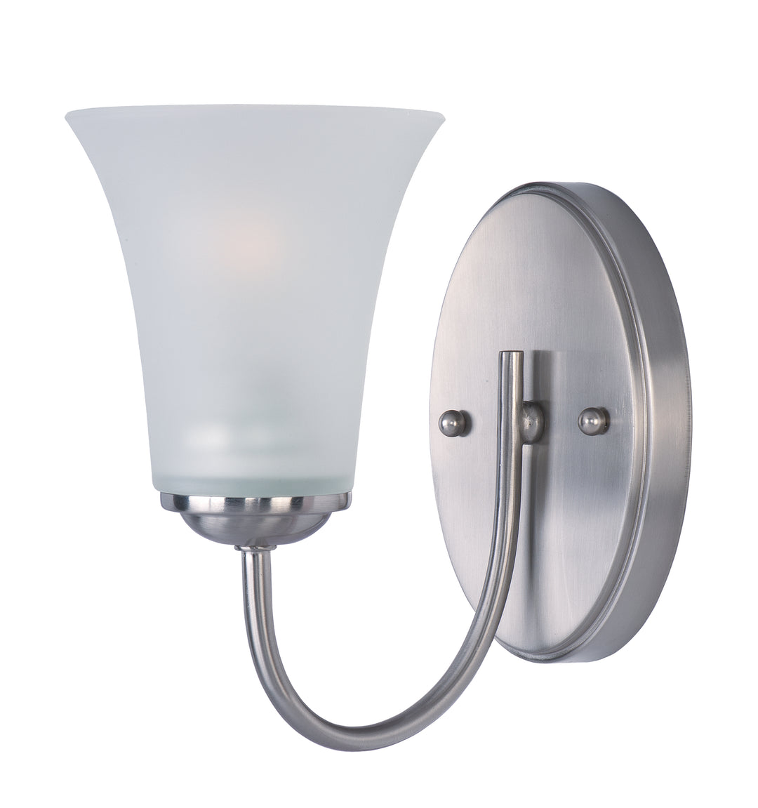 Logan 1-Light Wall Sconce Satin Nickel