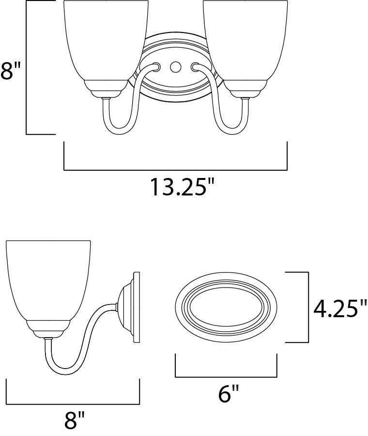 Stefan Bath Vanity dimensions diagram