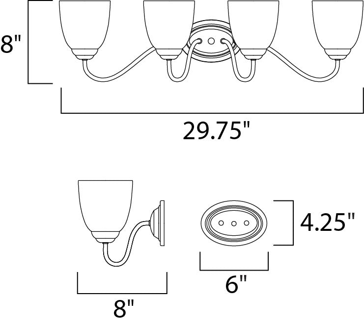 Stefan Bath Vanity dimensions diagram