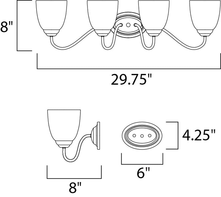 Stefan Bath Vanity dimensions diagram