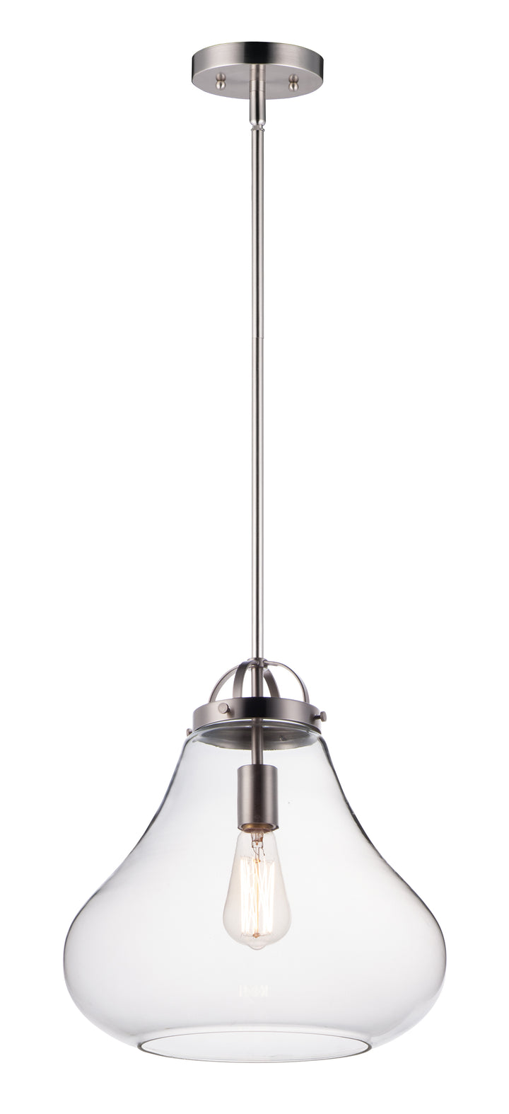 Stella 1-Light Pendant Satin Nickel