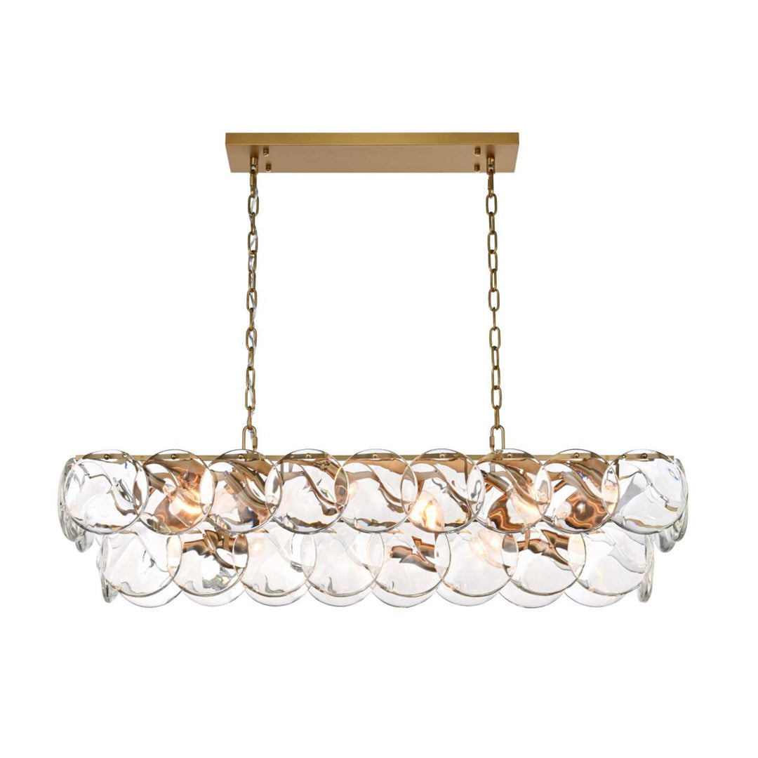 Charlotte Crystal Chandelier in Satin Gold by Elegant