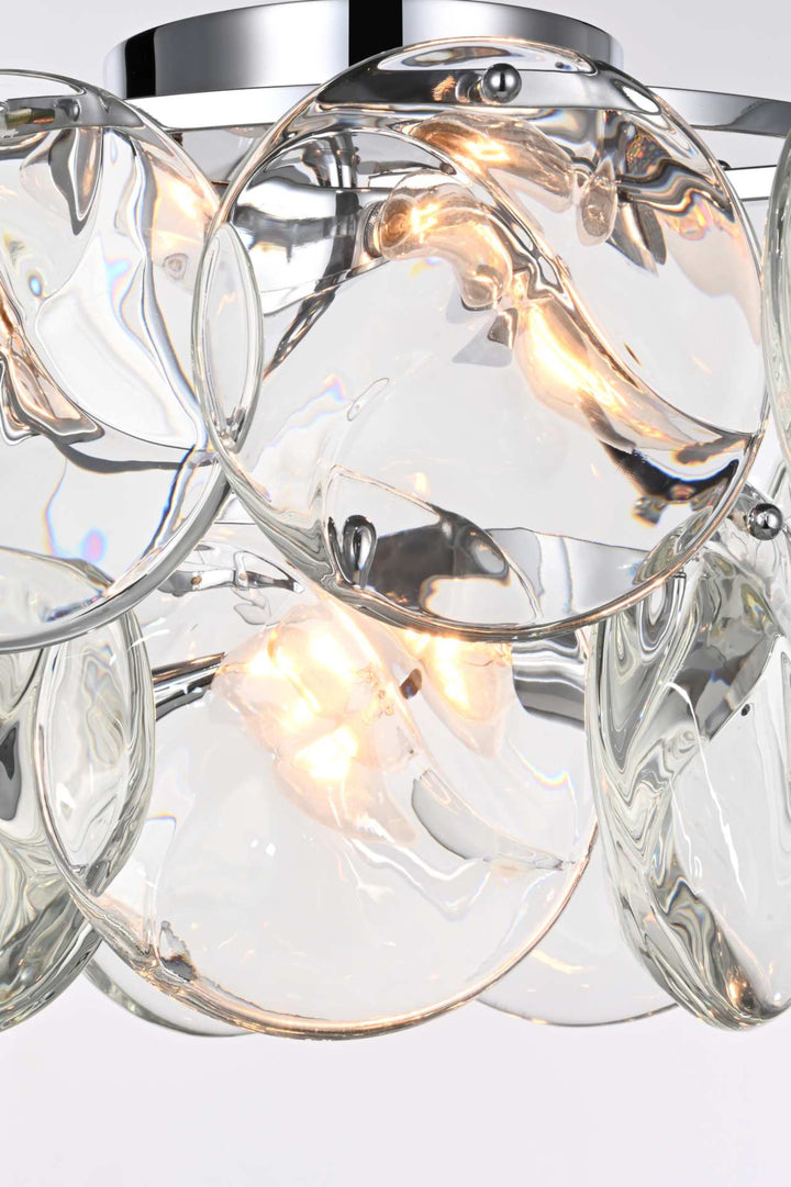 Charlotte Crystal Flush Mount by Elegant - view 3