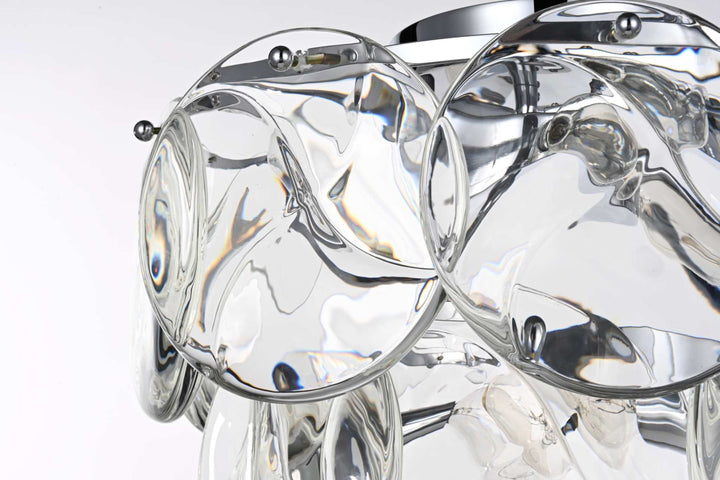 Charlotte Crystal Flush Mount by Elegant - view 4