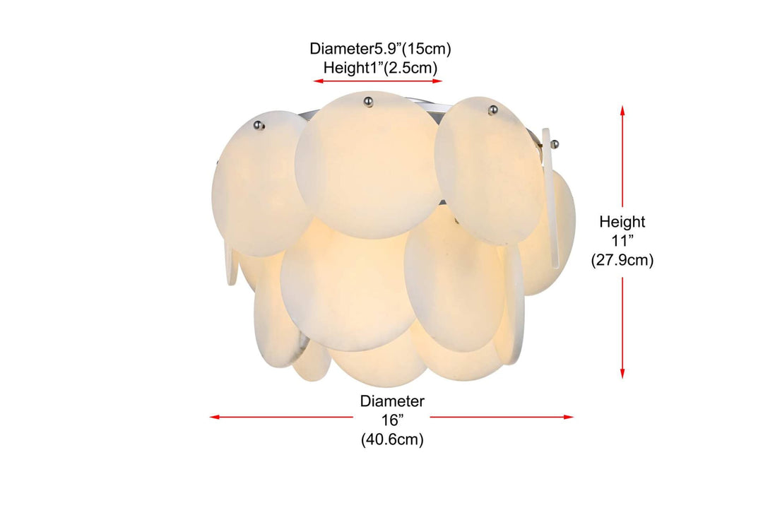 Charlotte Crystal Flush Mount by Elegant - view 14