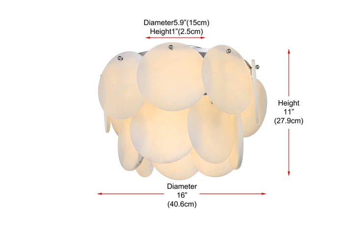 Charlotte Crystal Flush Mount by Elegant - view 14