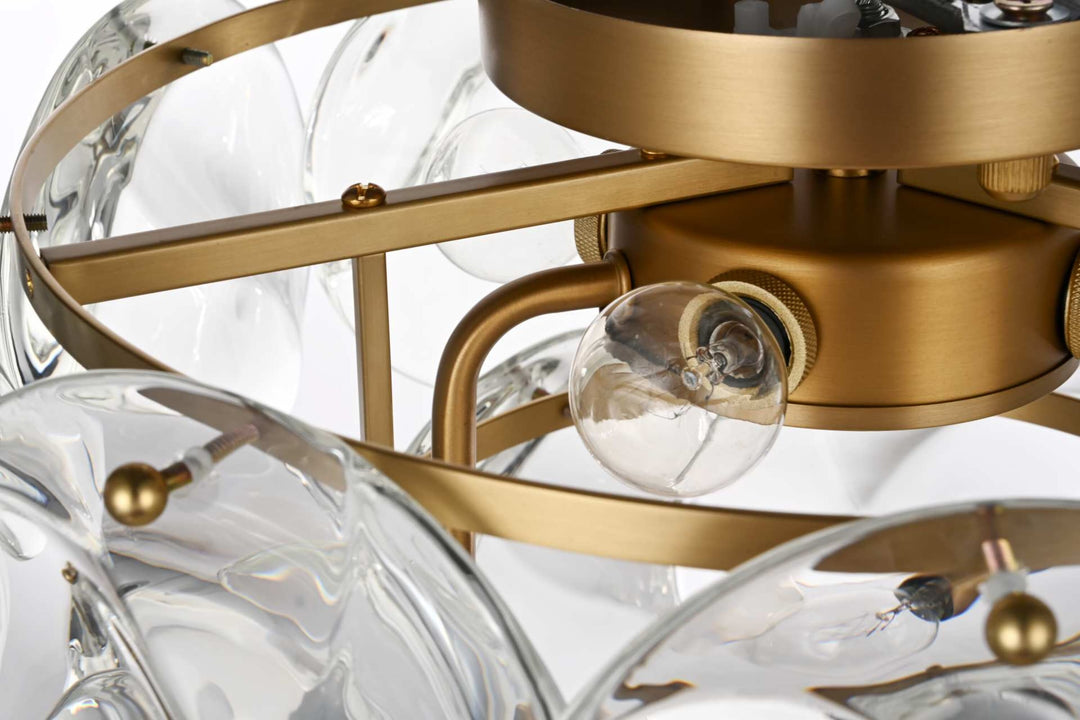 Charlotte Crystal Flush Mount by Elegant - view 19