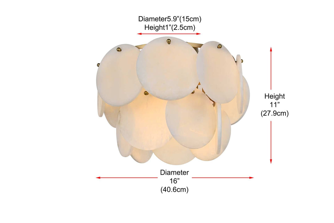Charlotte Crystal Flush Mount by Elegant - view 28