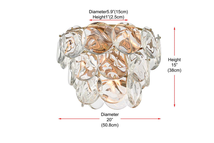 Charlotte Crystal Flush Mount by Elegant - view 49