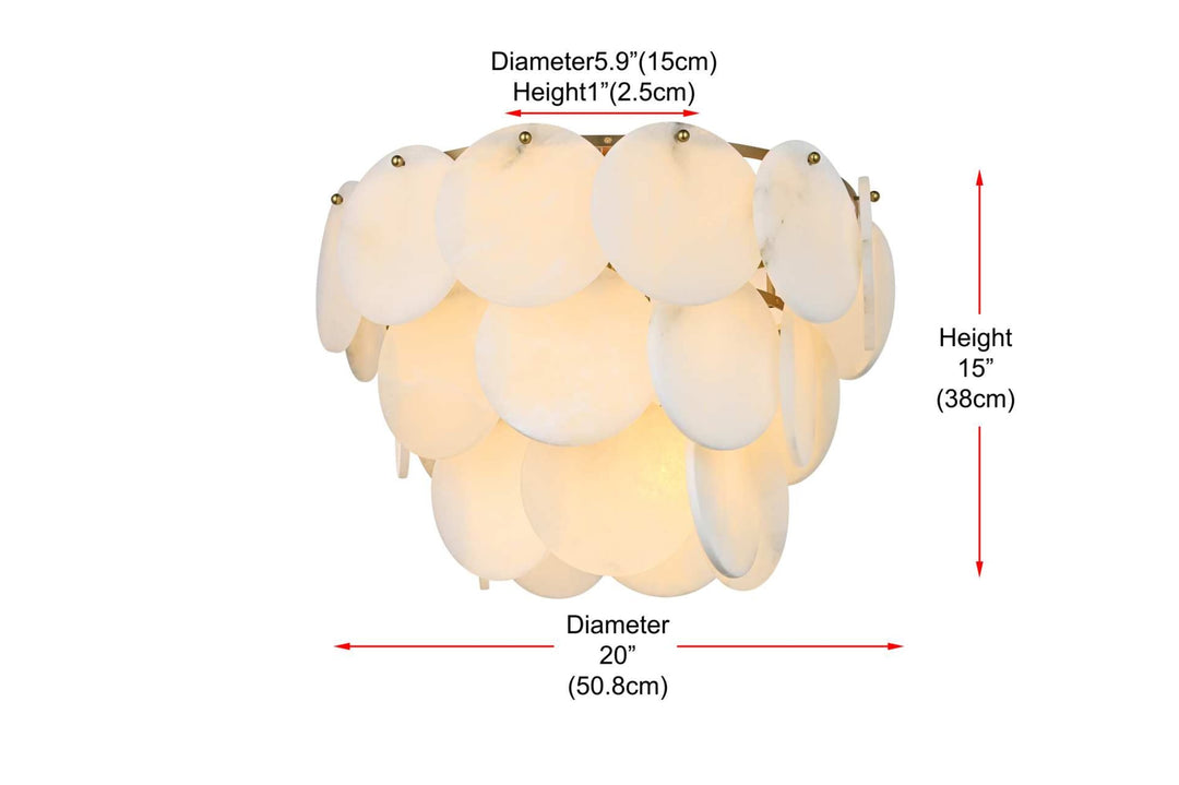 Charlotte Crystal Flush Mount by Elegant - view 56