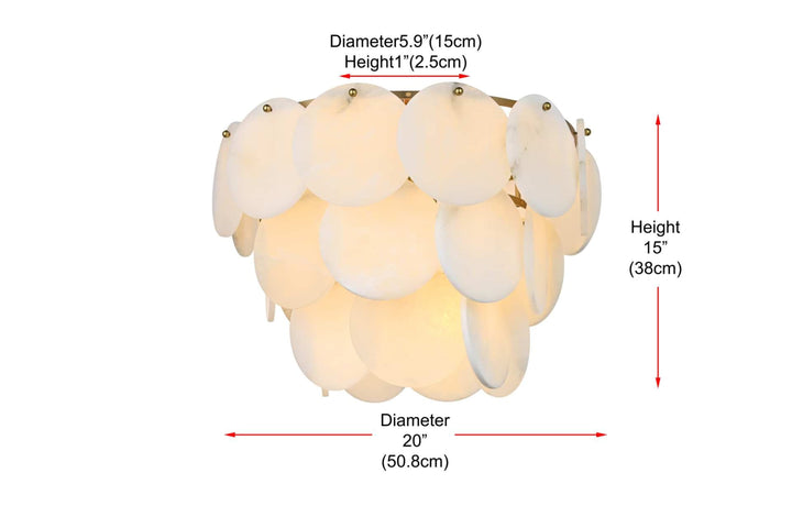 Charlotte Crystal Flush Mount by Elegant - view 56