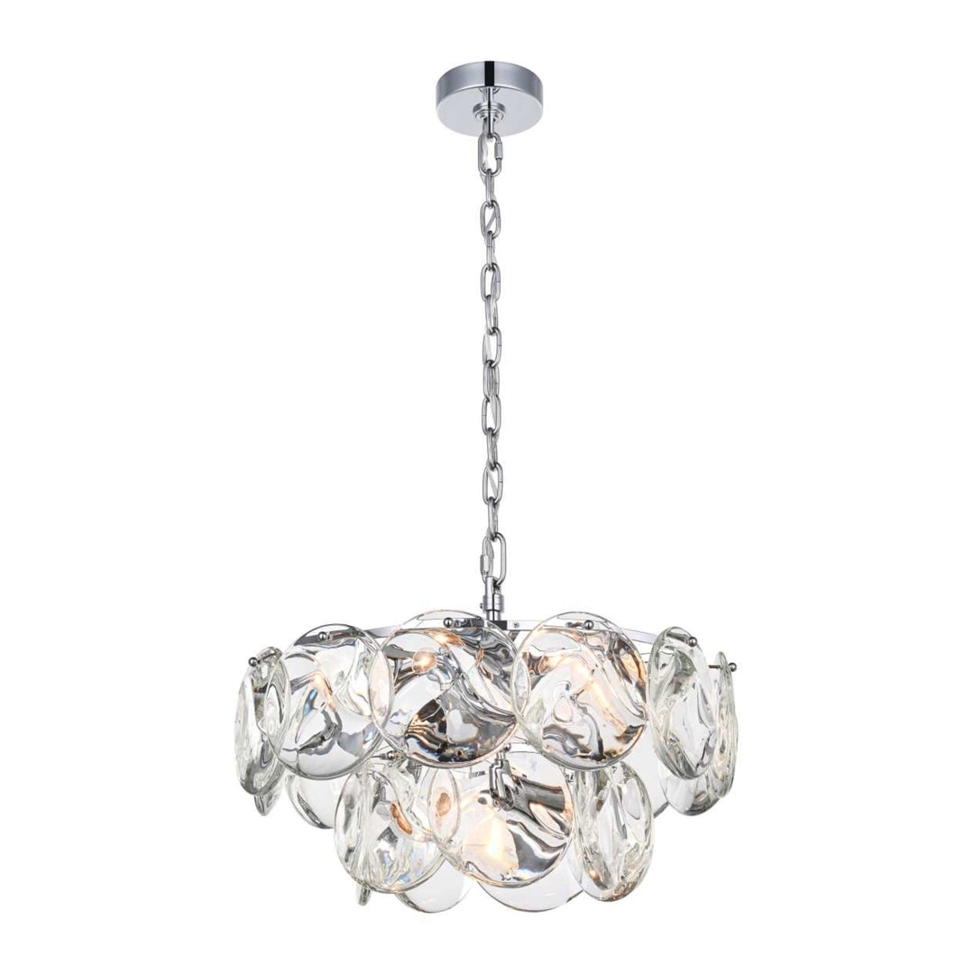 Charlotte Crystal Chandelier in Chrome by Elegant