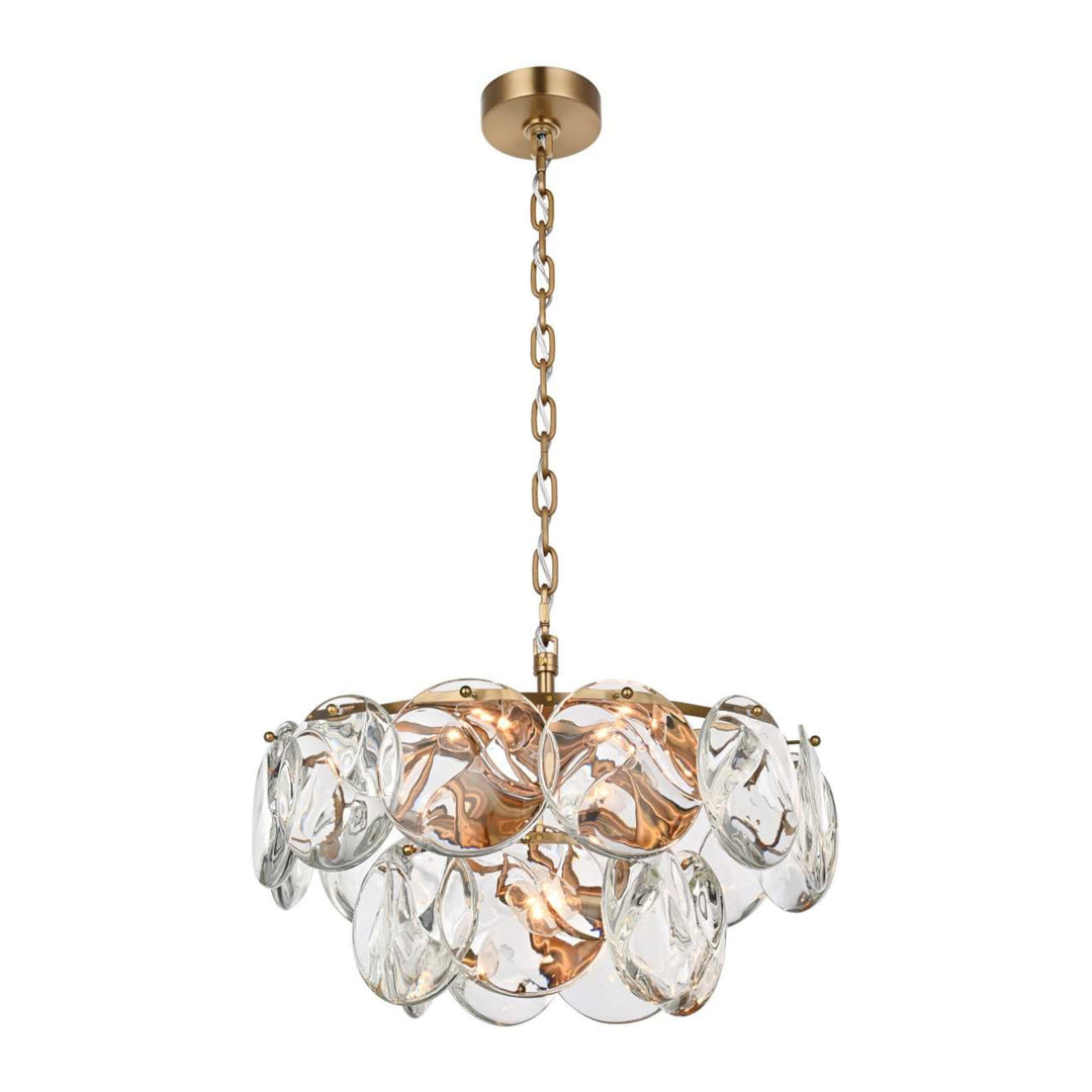 Charlotte Crystal Chandelier in Satin Gold by Elegant