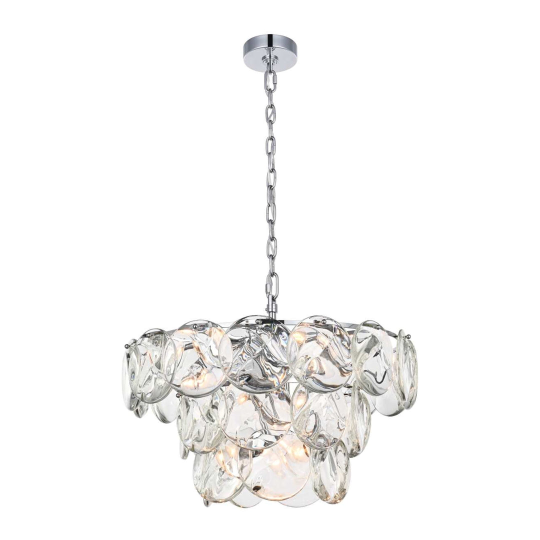 Charlotte Crystal Chandelier in Chrome by Elegant