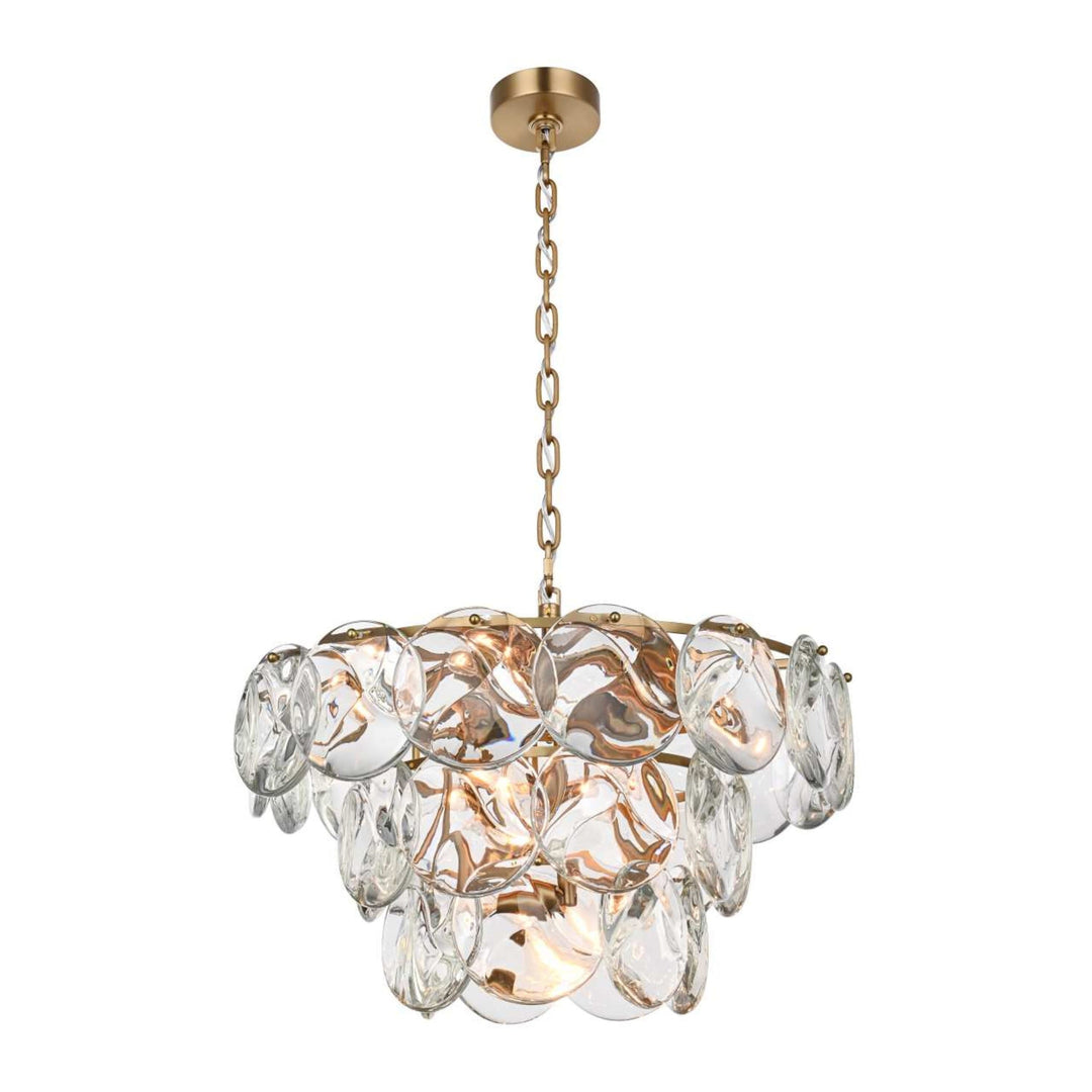 Charlotte Crystal Chandelier in Satin Gold by Elegant