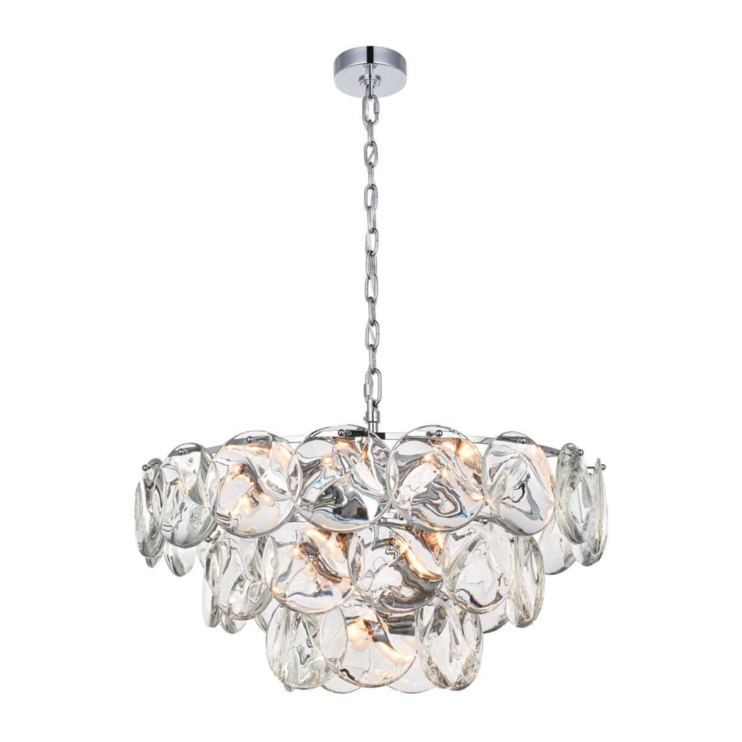 Charlotte Crystal Chandelier in Chrome by Elegant