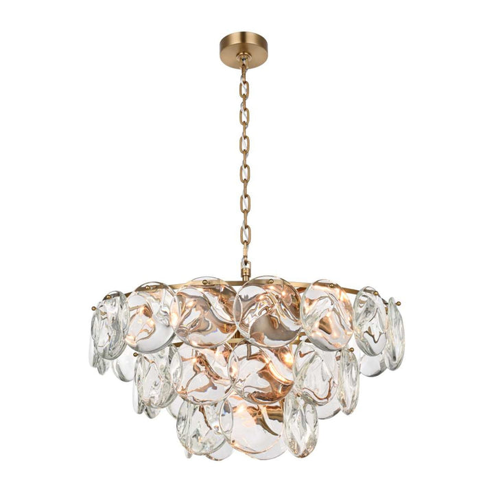 Charlotte Crystal Chandelier in Satin Gold by Elegant