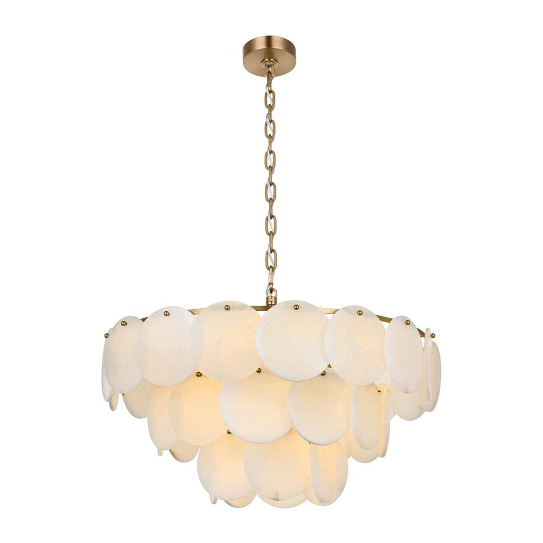 Charlotte Crystal Chandelier in Satin Gold by Elegant